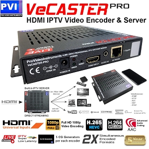 VeCASTER HDMI to H264 Multirate RTMP Encoder