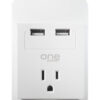 Wall Tap 1 Outlet w/ 2 USB Ports