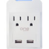 Wall Tap 2 Outlets w/ 2 USB Ports