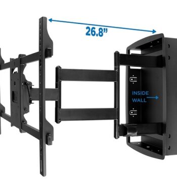 Mounts Tv Laptop Monitor Desk The Installer - Dual Arm Tv Wall Mount With Extra Long Extension Mi 392