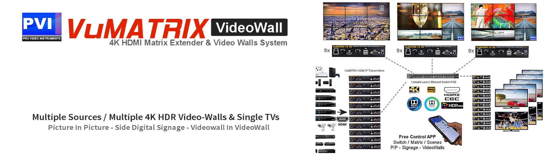 VIDEO WALL PICTURE BANNER